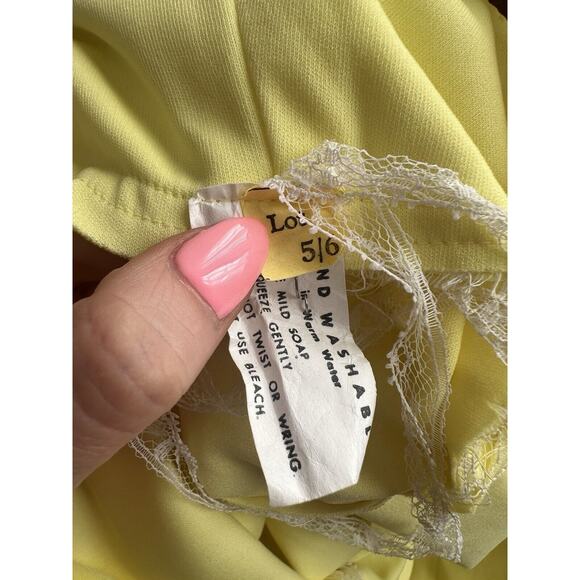 Vintage 60’s Size 5/6 Small Yellow Maxi Dress - Picture 6 of 8